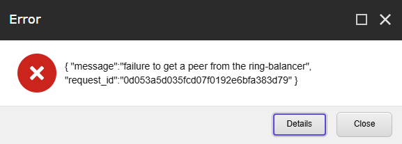 Sitecore CLI ring balancer error: failed to get a peer