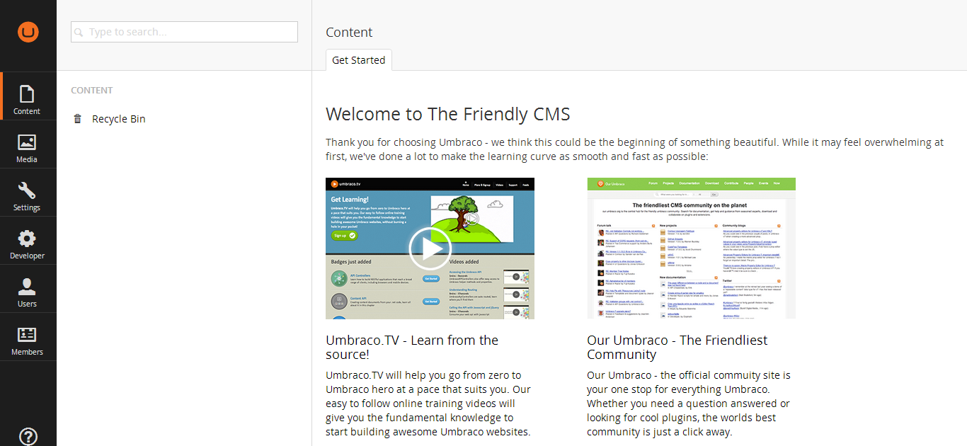 Umbraco Administration